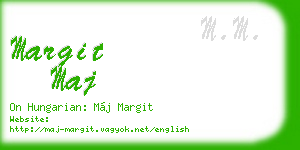 margit maj business card