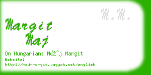 margit maj business card